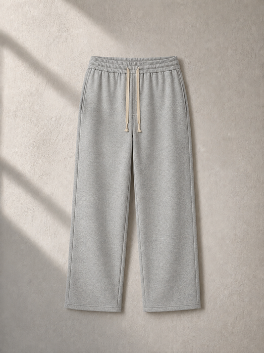 Wide Leg Light Grey SweatPants