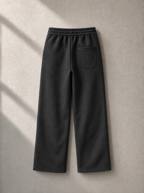 Wide Leg Black SweatPants