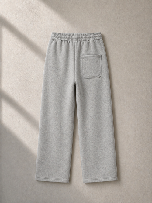 Wide Leg Light Grey SweatPants